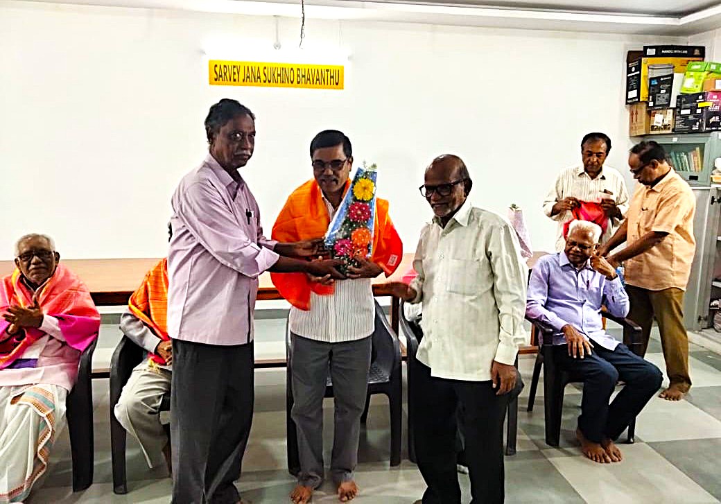 Honouring K Pandu Rangaiah Garu on Guru purnima day .jpg